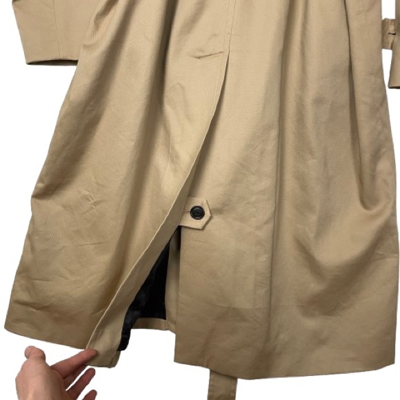 NWT XL Coach Oversized Trench Coat - Khaki - Buttons & Adjustable Belt - Picture 12 of 12